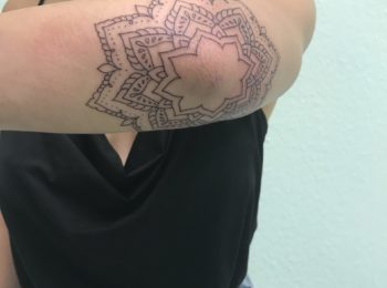 Tattoo Mandala Ellenbogen Permanent Art